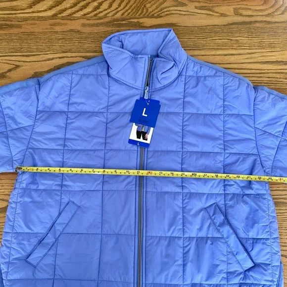 Roxy Quilted Puffer Jacket - Periwinkle Blue - Picture 8 of 10